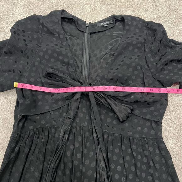 Madewell Women's Jumpsuit Black with Polka Dots Short Sleeve Pant‎ Size 4 - Picture 11 of 12